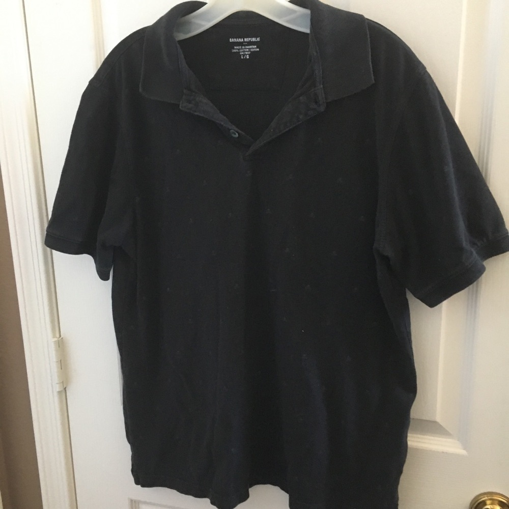 FINAL MARKDOWN Men’s banana republic skull polo shirt large